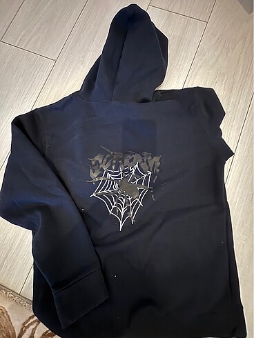 s Beden lacivert Renk Swatshirt örümcekli genç kız