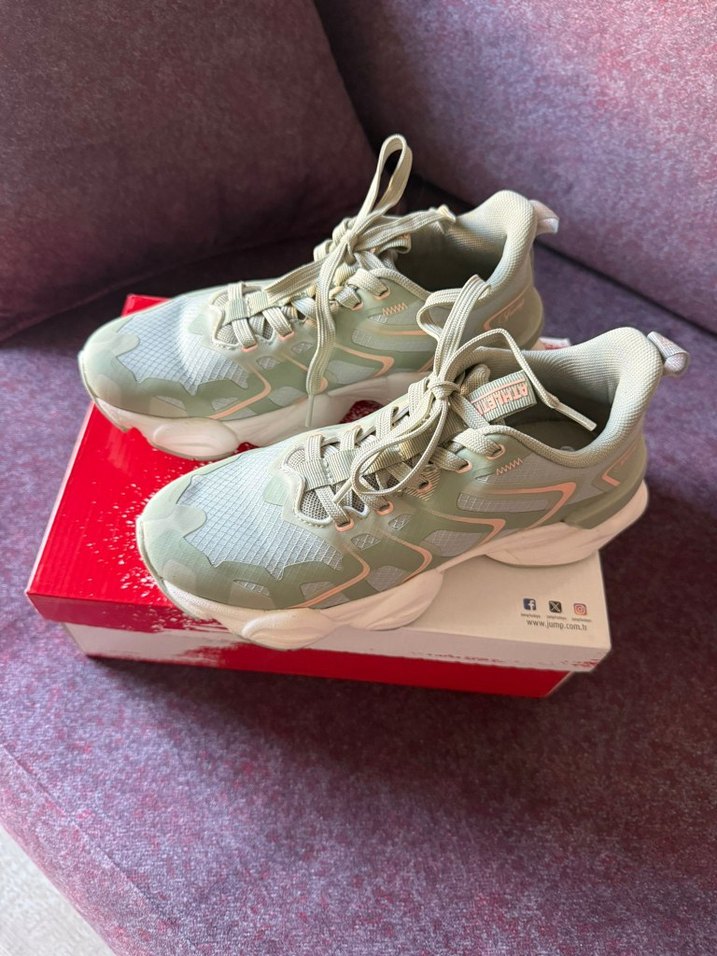 Mint Yeşili spor ayakkabı - Görsel 2