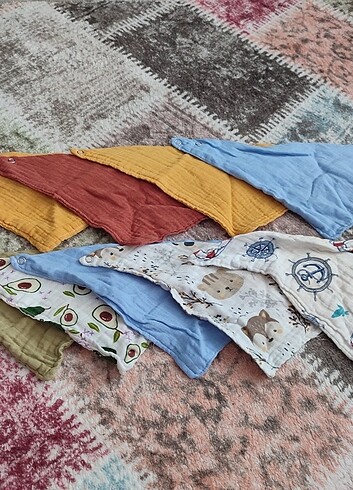 Muslin bebek önlükleri - Görsel 5