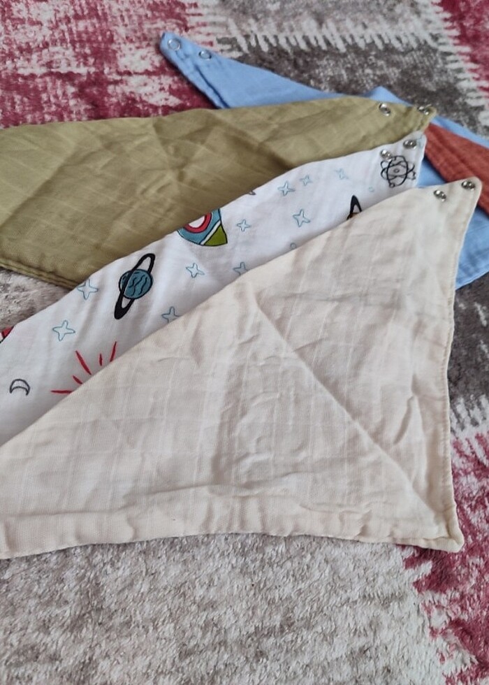 Muslin bebek önlükleri - Görsel 4