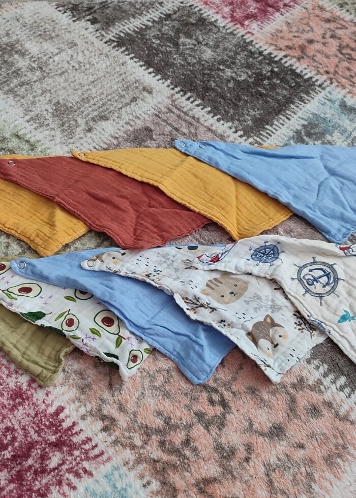 Muslin bebek önlükleri - Görsel 5