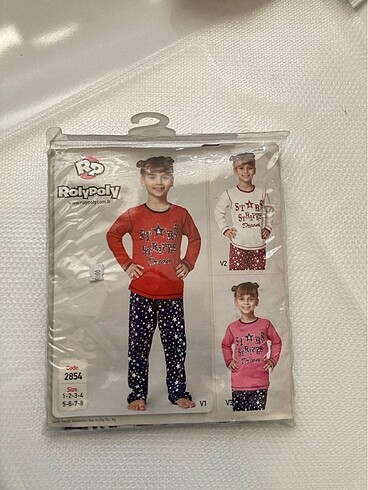 Rolypoly kız çocuk pijama 6 yaş