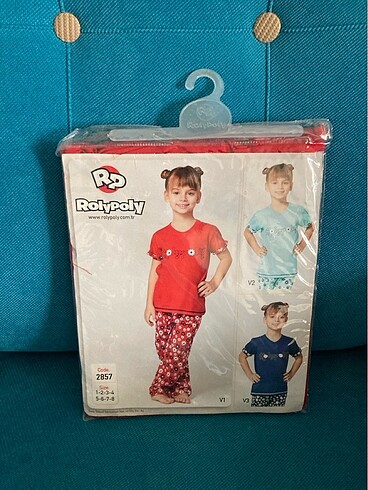 Rolypoly kız çocuk pijama 7 yaş