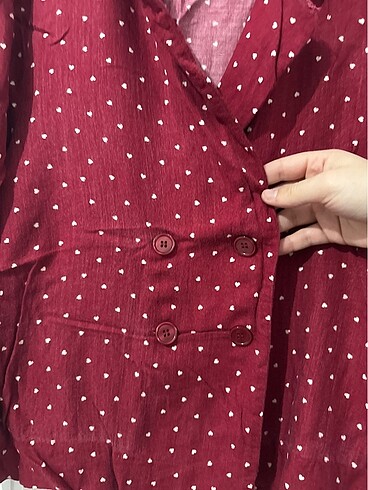 m Beden bordo Renk Oysho pijama üstü sabahlık