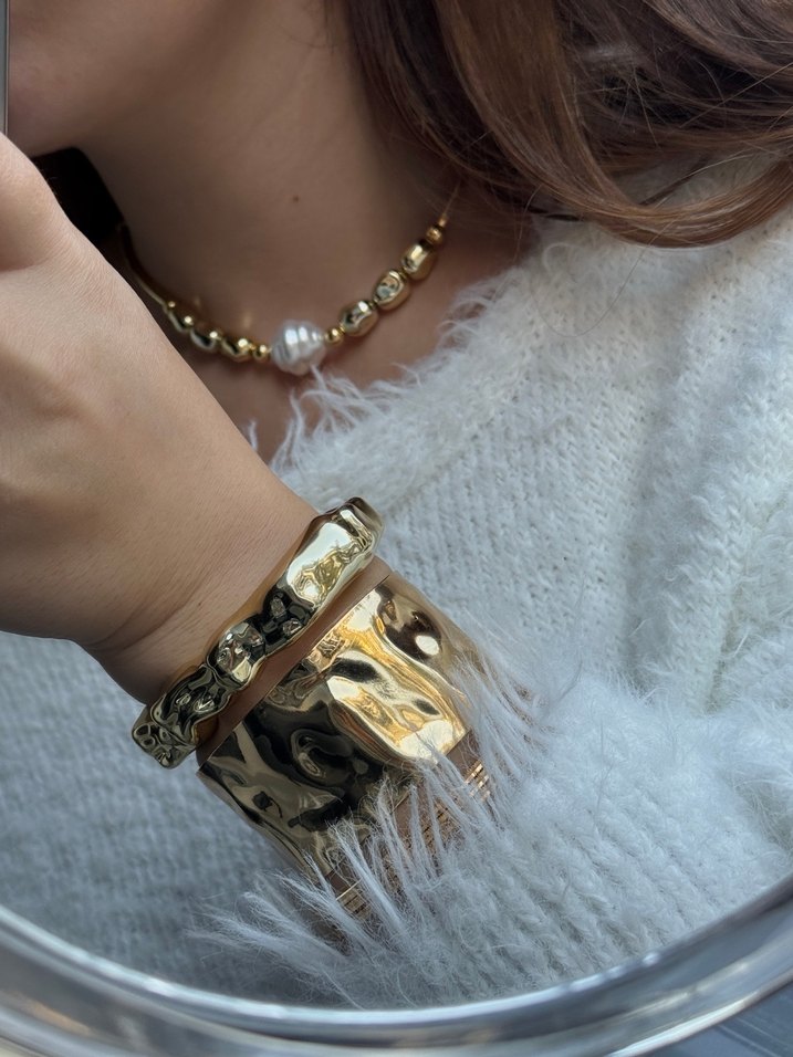 Çelik Kolye Küpe Bilezik Bileklik - Görsel 3