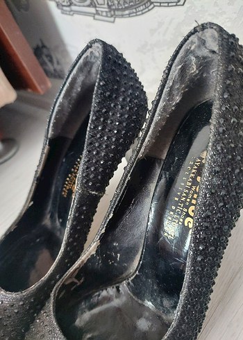 Diğer Diger Siyah Payetli Stiletto Kadın Abiye Ayakkabı