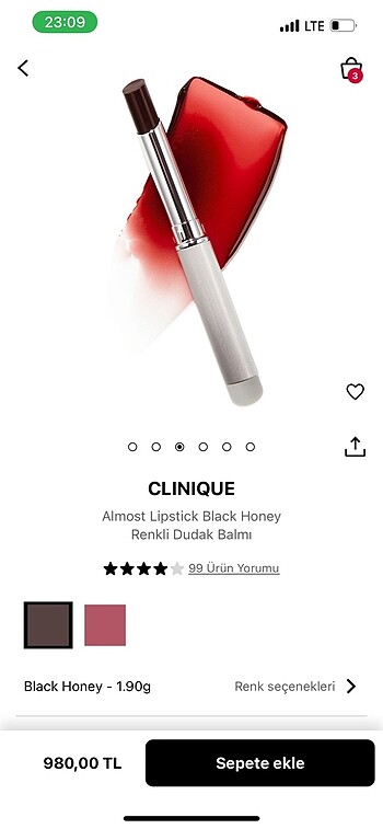  Beden CLİNIQUE BLACK HONEY