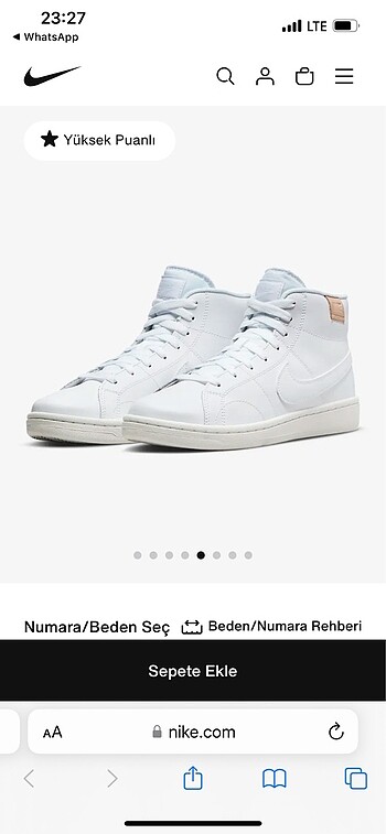 NİKE COURT ROYALE 2 MİD - Görsel 6