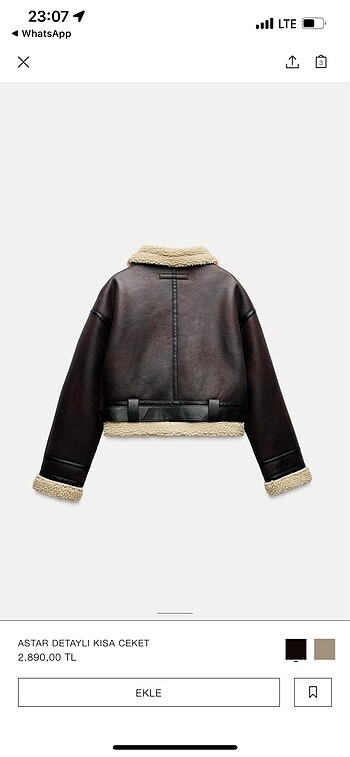 Zara ZARA CEKET