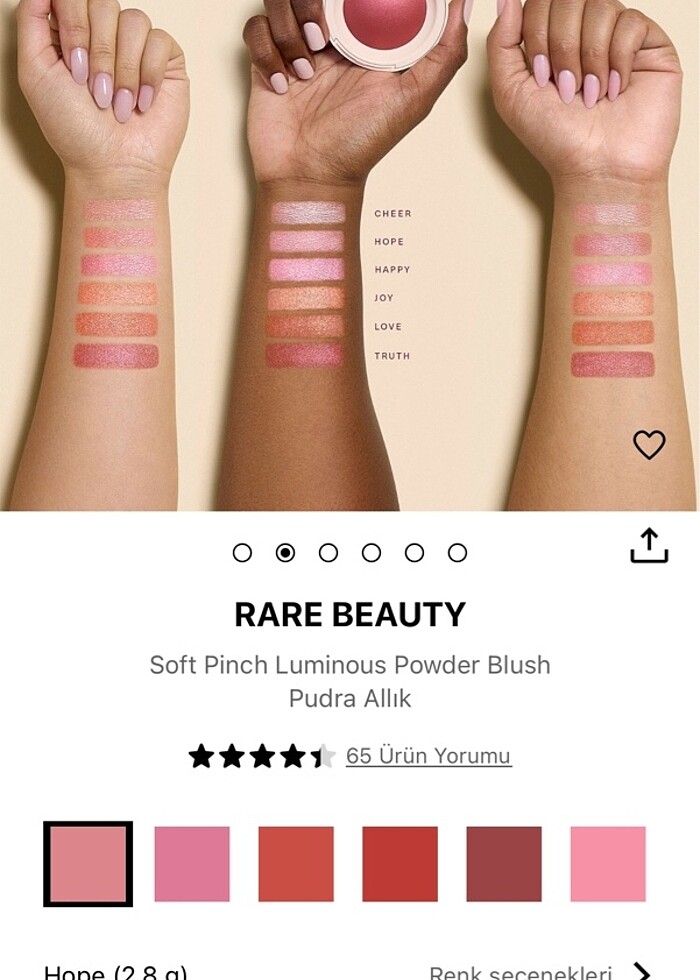 RARE BEAUTY ALLIK HOPE RENGİ - Görsel 5