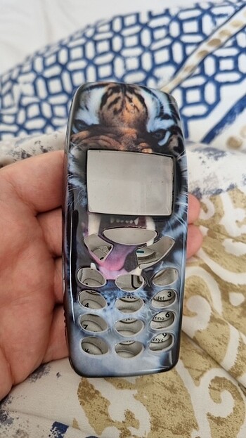 Nokia 3310 kaplan desenli kılıf 