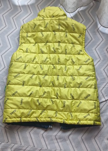 Sarı Fermuarlı Erkek Çocuk Yelek - Görsel 2