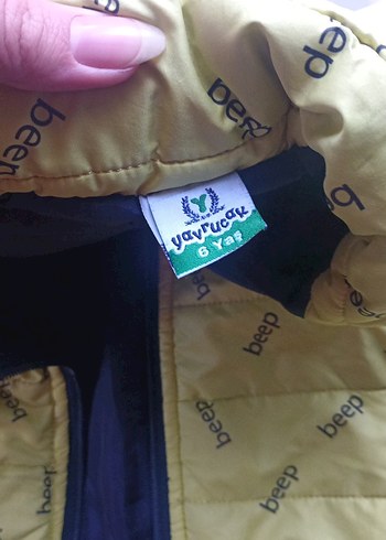 Sarı Fermuarlı Erkek Çocuk Yelek - Görsel 3