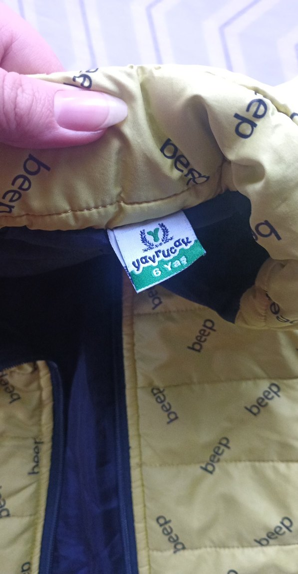 Sarı Fermuarlı Erkek Çocuk Yelek - Görsel 3