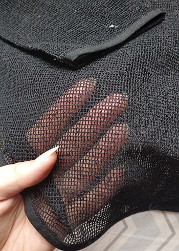 Gri Kadın Uzun Kollu Keten Triko - Görsel 2