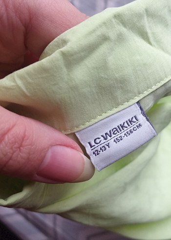 Sarı Keten Kısa Kollu Gömlek - Görsel 3