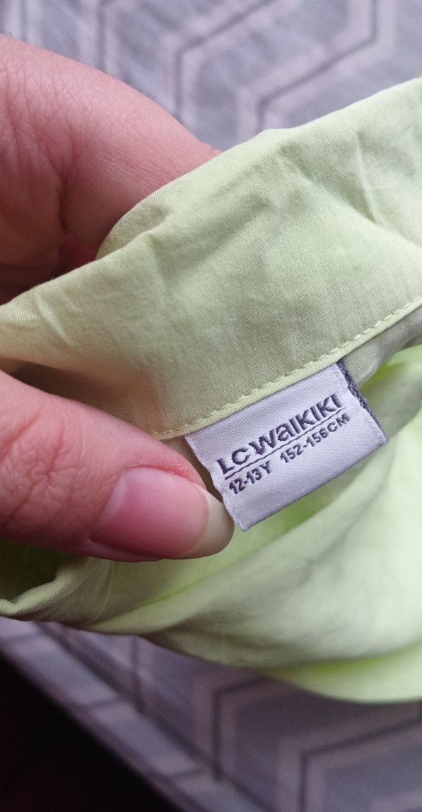 Sarı Keten Kısa Kollu Gömlek - Görsel 3