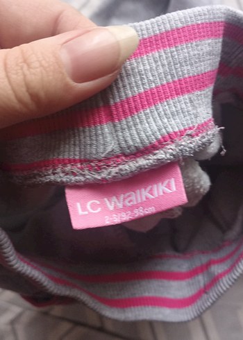 Kız Çocuk Gri Nakışlı Rahat Eşofman Altı - Görsel 3