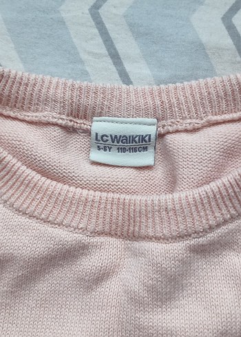 Kız Çocuk Pembe Uzun Kollu Triko Sweatshirt - Görsel 2