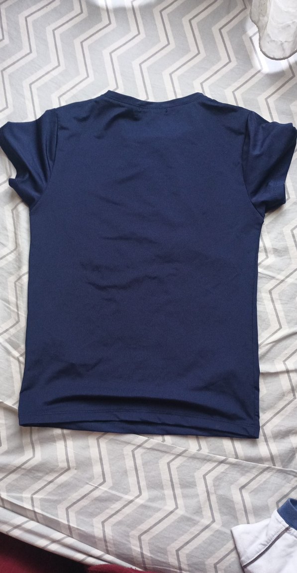 Erkek Lacivert Kısa Kollu Basic Tişört - Görsel 2