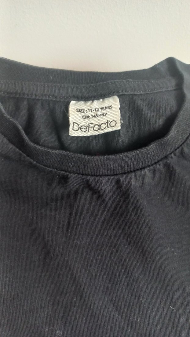 Erkek çocuk Siyah Uzun Kollu Basic Sweatshirt - Görsel 3