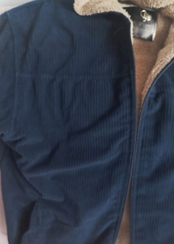 Fermuarlı Kapüşonlu lacivert i Erkek çocuk Mont - Görsel 2