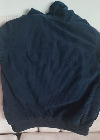 Fermuarlı Kapüşonlu lacivert i Erkek çocuk Mont - Görsel 5