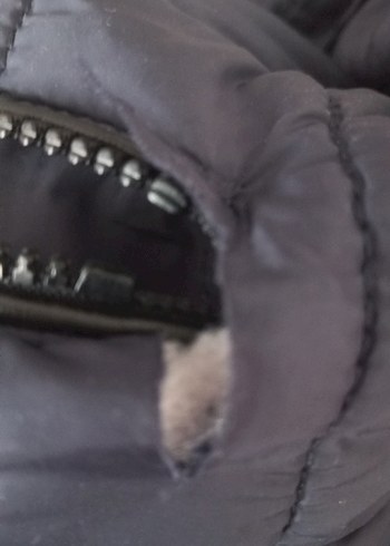 lacivert erkek çocuk Kışlık Sıcakcik tutan  Mont Peluş Detaylı - Görsel 7