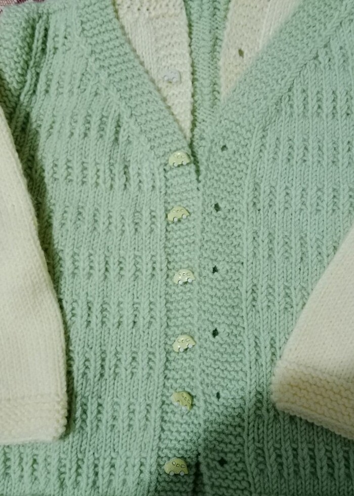 Bebek çocuk yün hirka  - Görsel 2