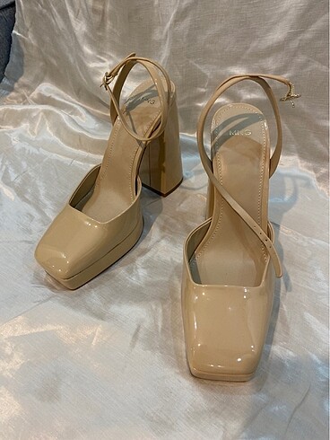 Mango nude platform mary jane 40 numara