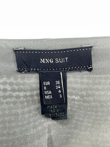36 Beden gri Renk Mango Mini Etek %70 İndirimli.