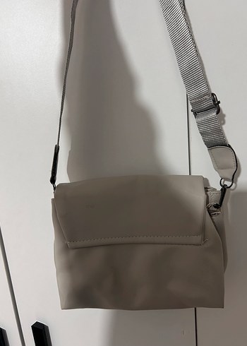 Gri Minimalist Kadın Omuz Çantası - Görsel 2