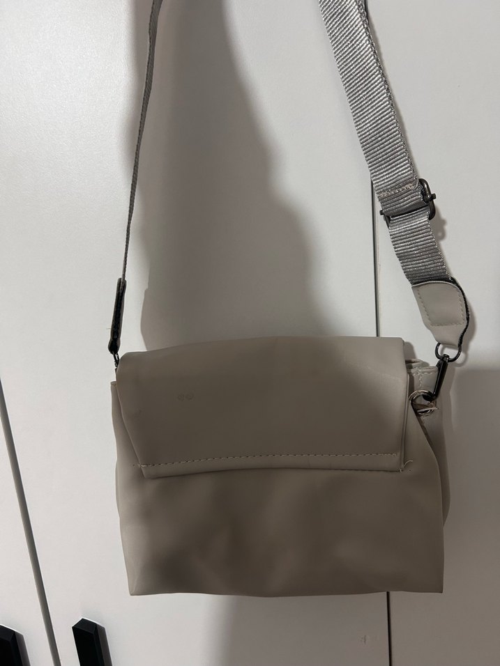 Gri Minimalist Kadın Omuz Çantası - Görsel 2