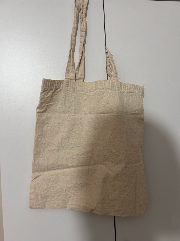 Bej Keten Kadın Çanta - Görsel 2