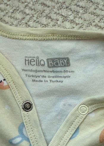 HelloBaby Düğmeli Bebek Kız Tulum - Bej Pastel