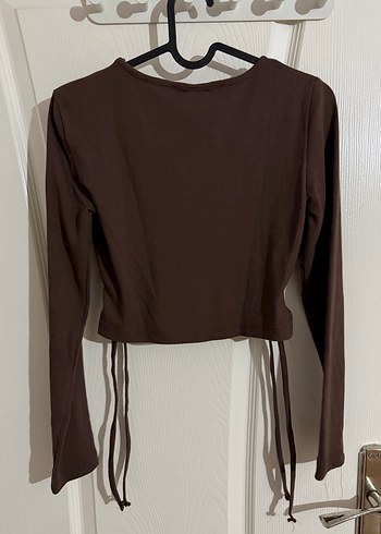 Uzun kollu crop body - Görsel 4