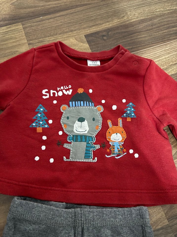 Kazaklı ve Gri Pantolonlu Bebek Takımı - Görsel 4