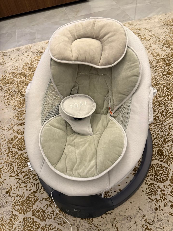 Kiwi Eggy Plus Otomatik Sallanan Bebek Koltuğu Gri - Görsel 5