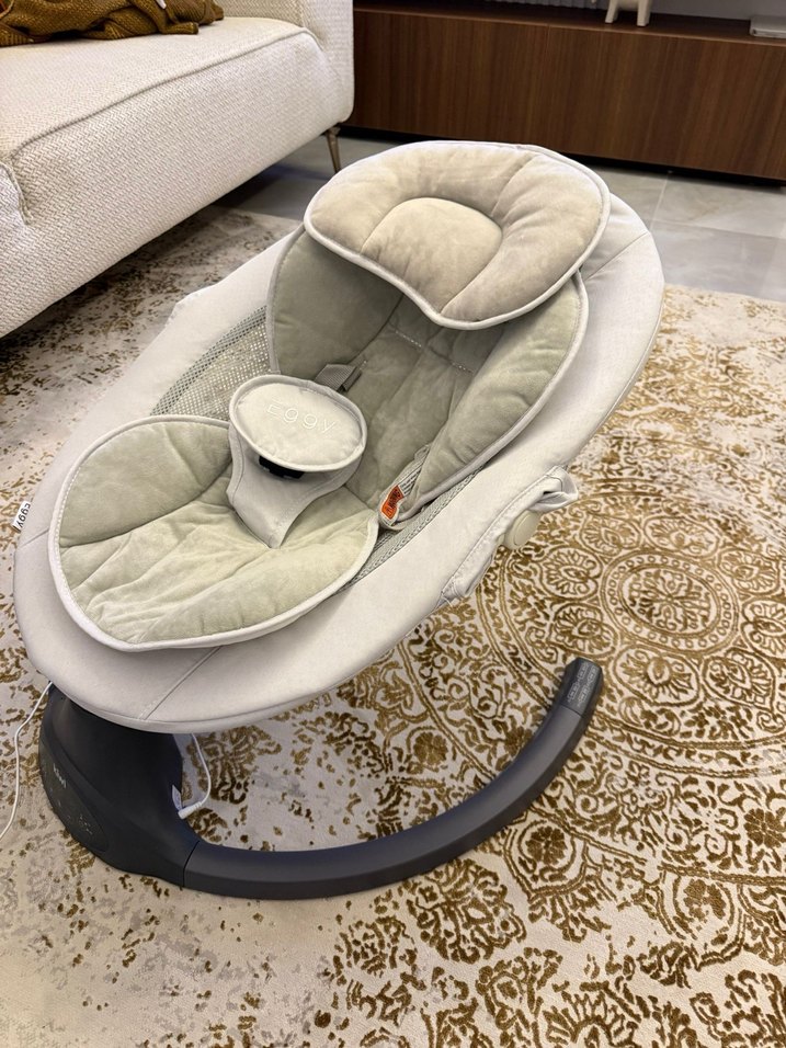 Kiwi Eggy Plus Otomatik Sallanan Bebek Koltuğu Gri - Görsel 3