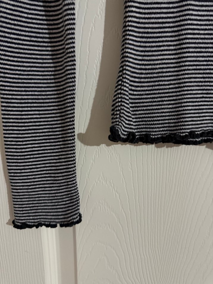 Çizgili Gri Kadın Boğazlı Kazak addax - Görsel 2