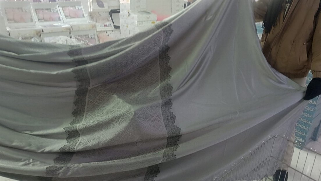 Gri Nakışlı Konvansiyone fon l Perde - Görsel 2