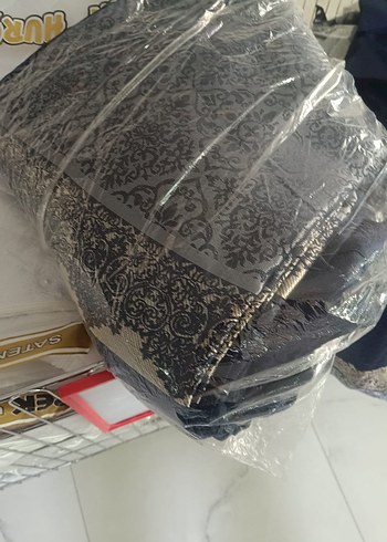 Koyu Mavi Nakışlı fonPerde - Görsel 8