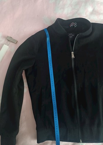 unisex Süet Fermuarlı Ceket - Görsel 6