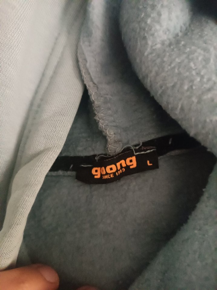 Gri Baskılı Kapüşonlu Sweatshirt - Görsel 3