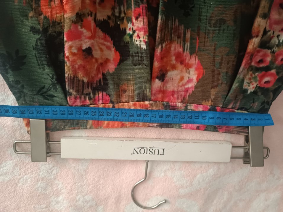 dilvin marka 38 beden çiçek Desenli Uzun Bohem Etek - Görsel 5