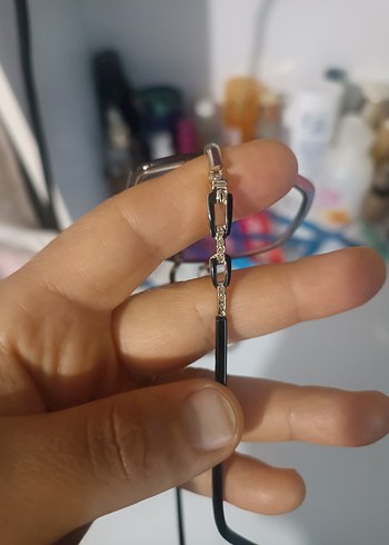 Şeffaf Pembe Minimalist Kadın Güneş Gözlüğü - Görsel 4