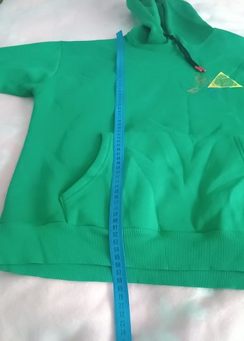 mavi erkek medium oversize Yeşil Kapüşonlu Sweatshirt - Görsel 5