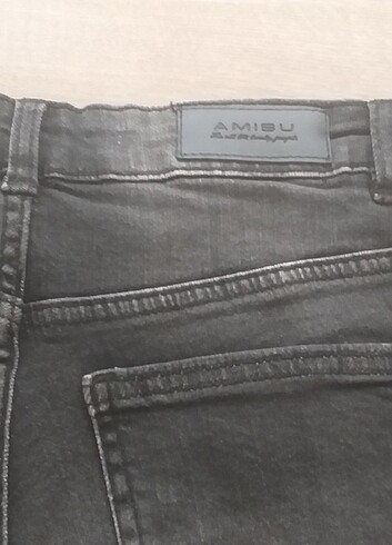 Antrasit Denim Şort