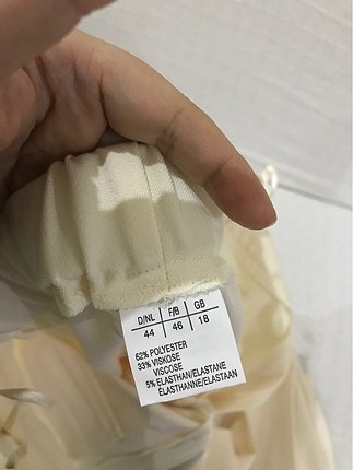 Zara Krem kumaş pantolon