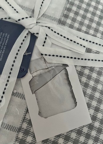 English Home Gri Ekose Desenli Çift kişilik Nevresim Takımı